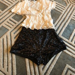 Shorts glittery